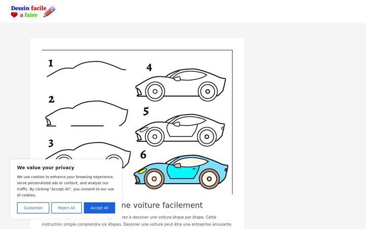 Screenshot of dessinfacileafaire.com