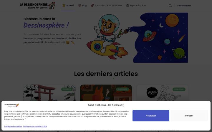 Screenshot of dessinosphere.com