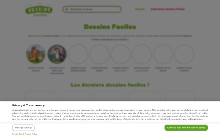 Screenshot of dessins-faciles.fr