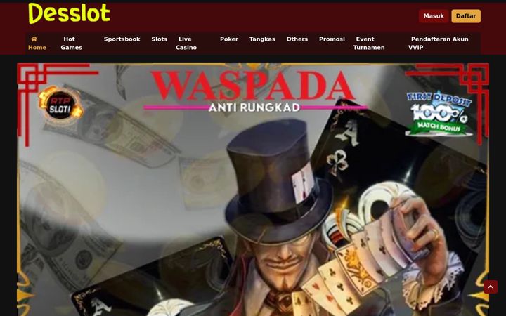Screenshot of desslot.com