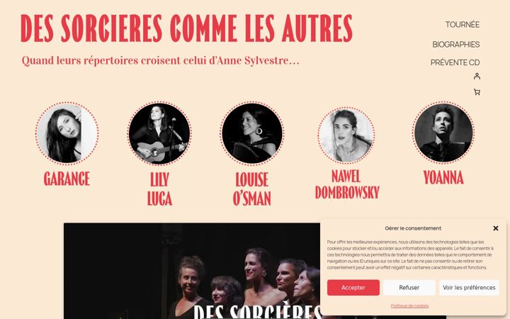 Screenshot του dessorcierescommelesautres.fr