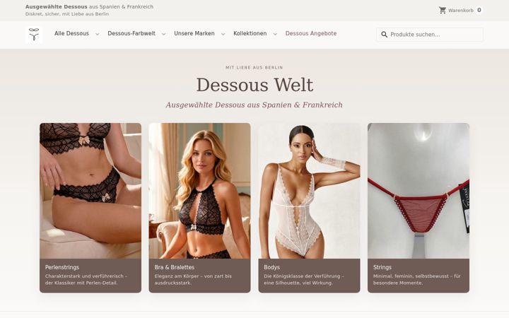 Screenshot of dessous-welt.de