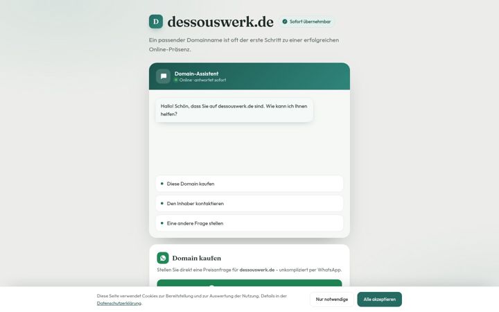 Screenshot of dessouswerk.de