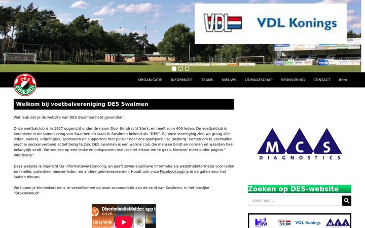 Screenshot ta' desswalmen.nl