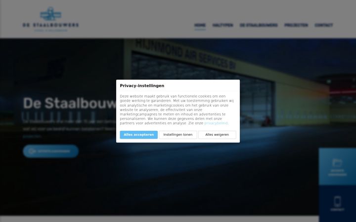 Screenshot ta' destaalbouwers.nl