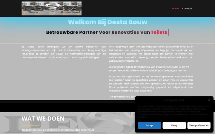 Screenshot ta' destabouw.nl