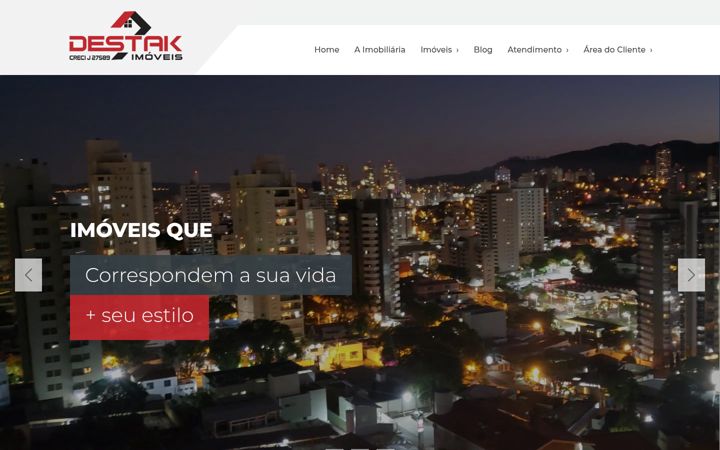 Ekraanipilt saidist destakimob.com.br