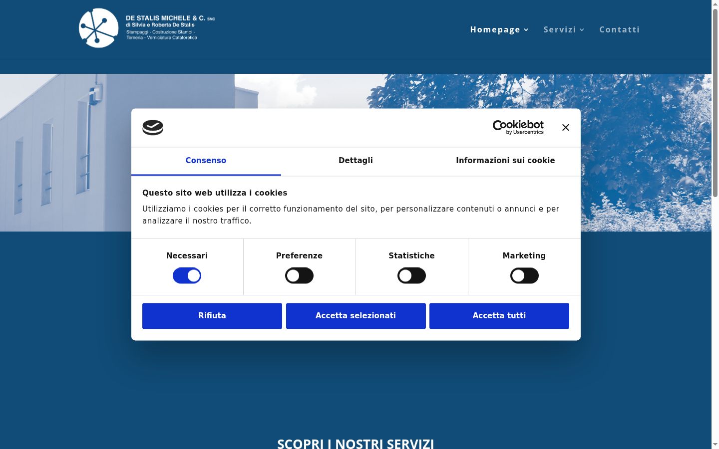 Captură de ecran a bannerului de consimțământ afișat înainte de orice interacțiune