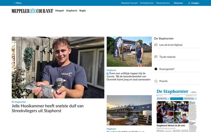 Screenshot ta' destaphorster.nl