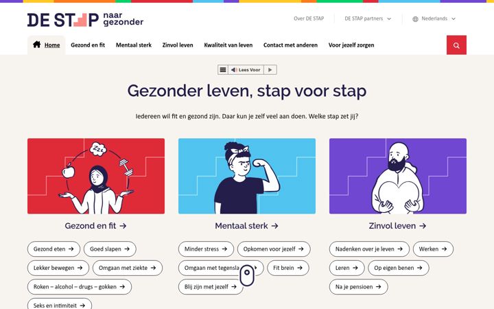 Screenshot ta' destapnaargezonder.nl