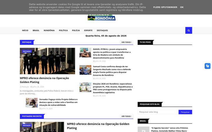 Screenshot van destaquerondonia.com.br