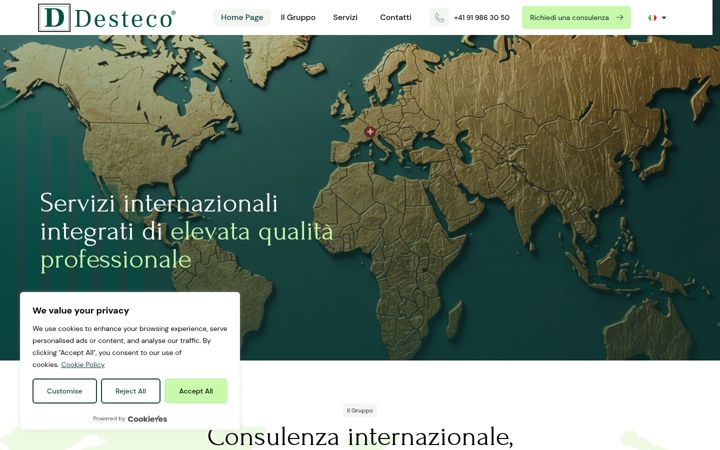 Screenshot of desteco.ch