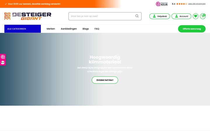Screenshot di desteigergigant.nl