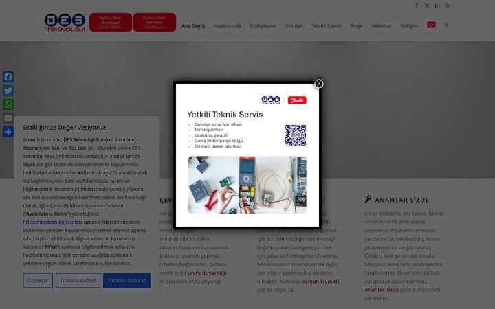 Képernyőkép: desteknoloji.com.tr