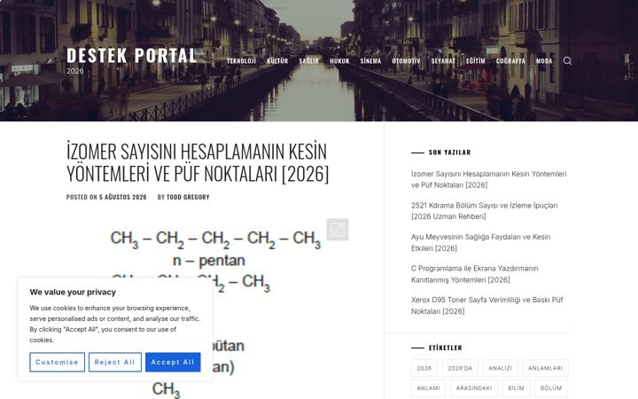 Screenshot of destekportal.com