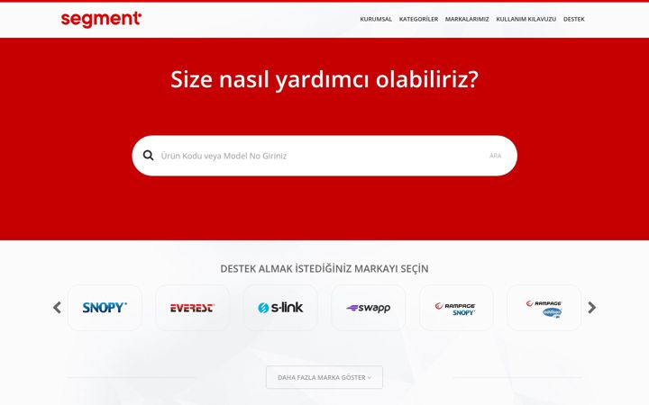 Screenshot of desteksegment.com