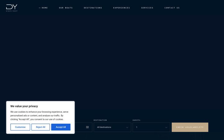 Screenshot of desteyacht.com