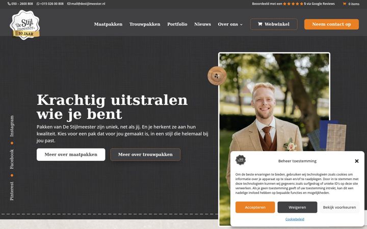Screenshot di destijlmeester.nl