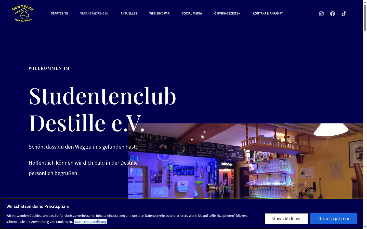 Screenshot tal-banner tal-kunsens muri qabel kwalunkwe interazzjoni