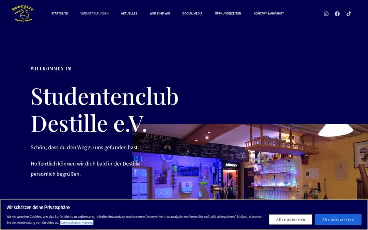 Screenshot of destille.org