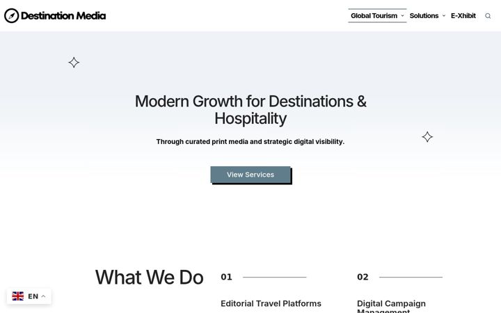 Screenshot of destinamedia.com