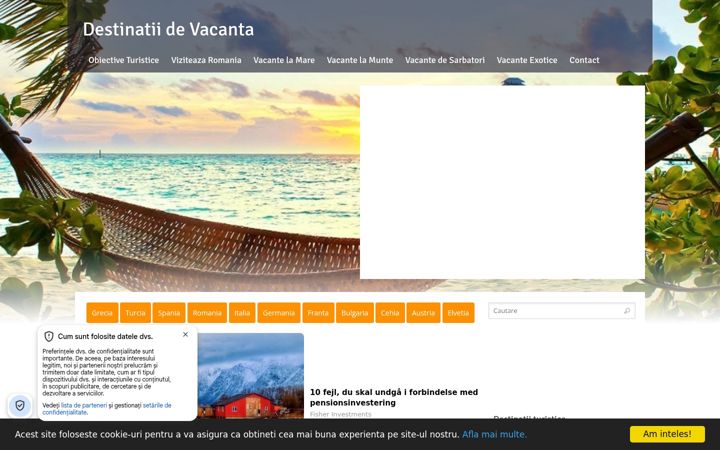 Kuvakaappaus sivustosta destinatii.info
