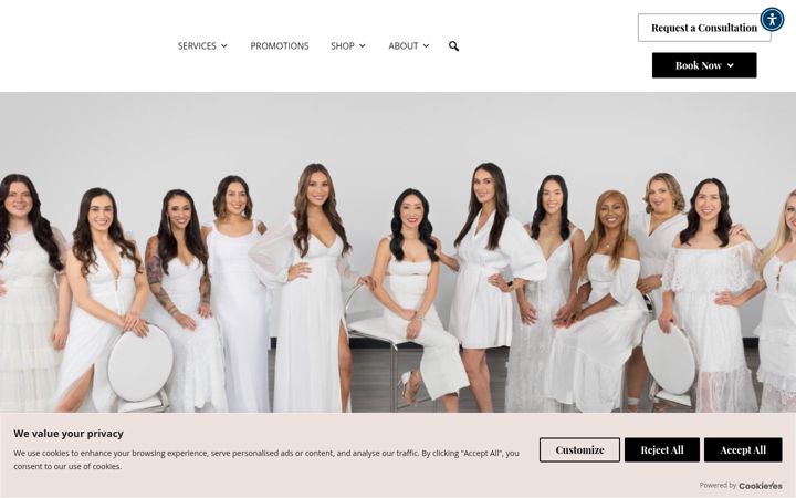 Screenshot of destinationaesthetics.com