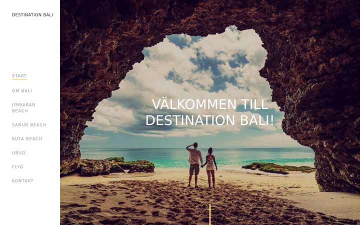 Skærmbillede af destinationbali.se