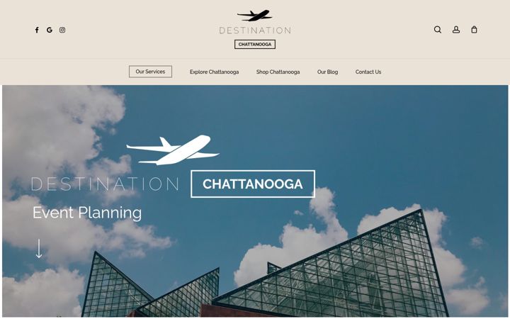 Screenshot of destinationchattanooga.com