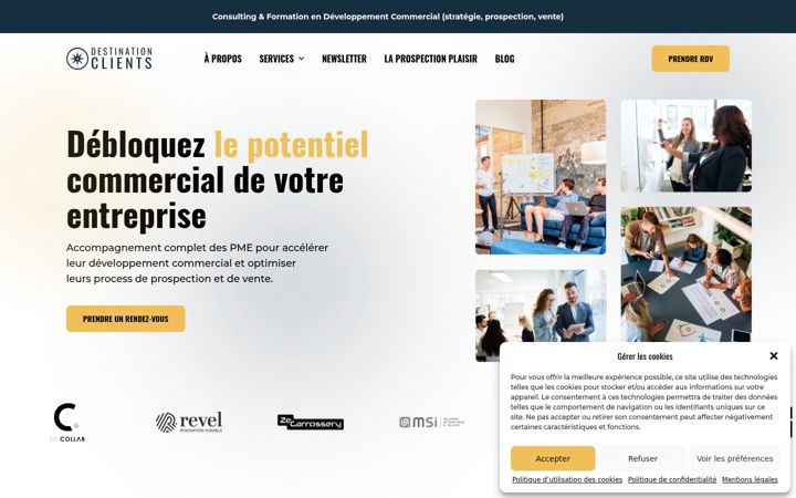 Screenshot of destinationclients.fr