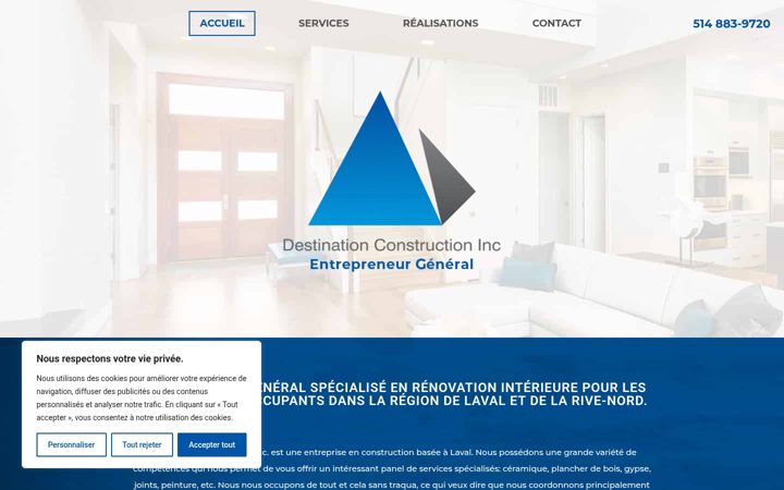 Screenshot von destinationconstruction.ca