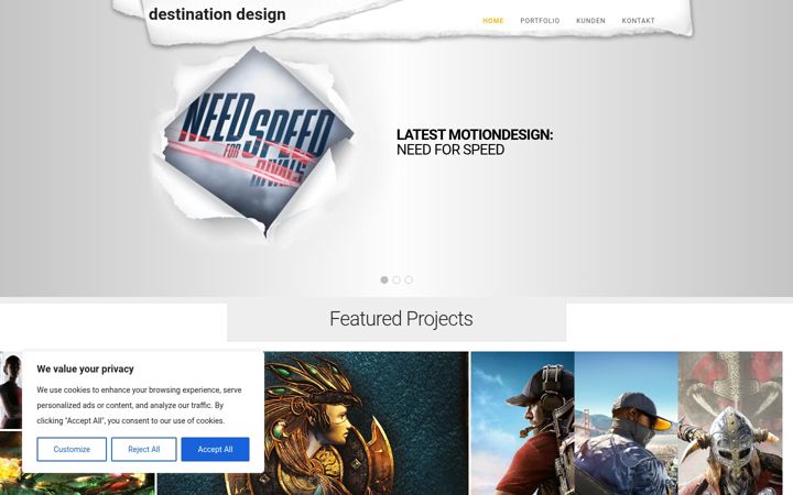 Screenshot of destinationdesign.de