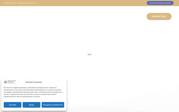 Screenshot of destinationfactory.it