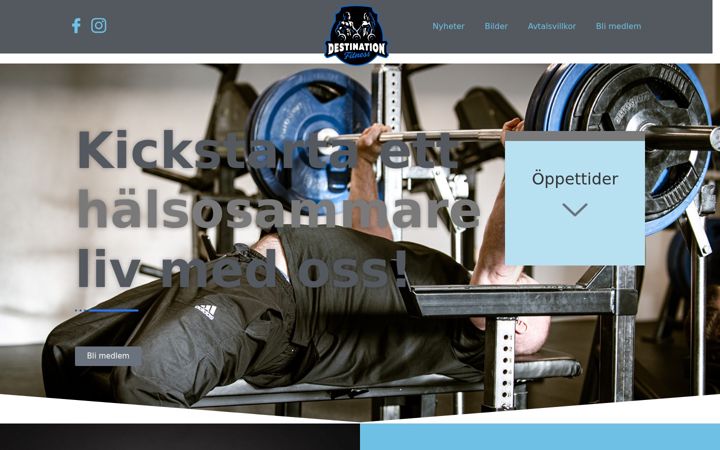 Screenshot of destinationfitness.se