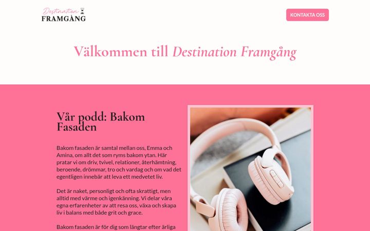 Screenshot of destinationframgang.se