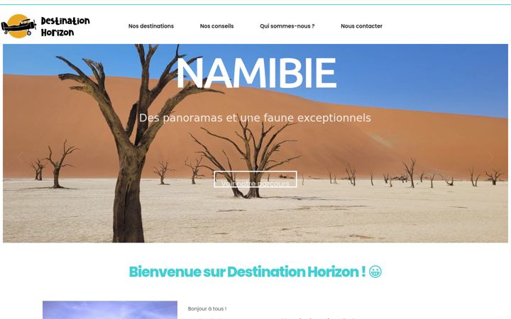 Screenshot του destinationhorizon.fr