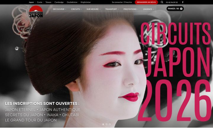 Screenshot of destinationjapon.fr