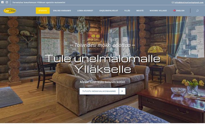 Screenshot of destinationlapland.com