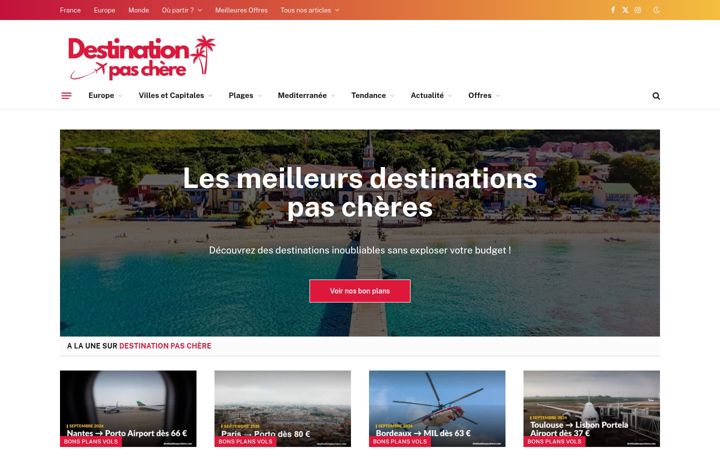 Screenshot of destinationpaschere.com