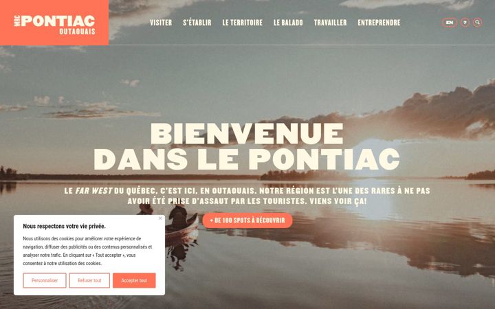 Screenshot von destinationpontiac.ca