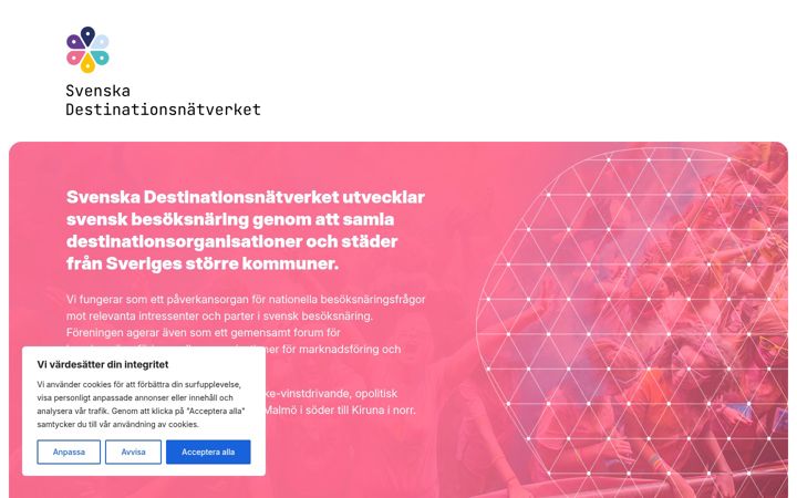 Screenshot of destinationsnatverket.se