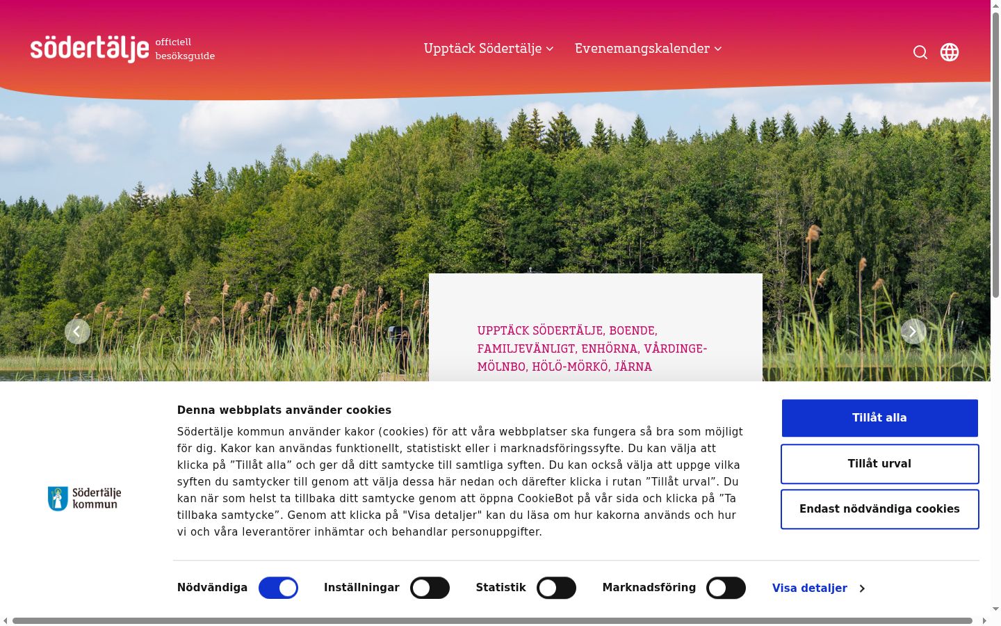 Screenshot van de toestemmingsbanner zoals getoond vóór enige interactie