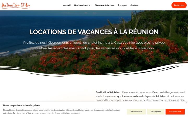 Screenshot of destinationstleu.fr