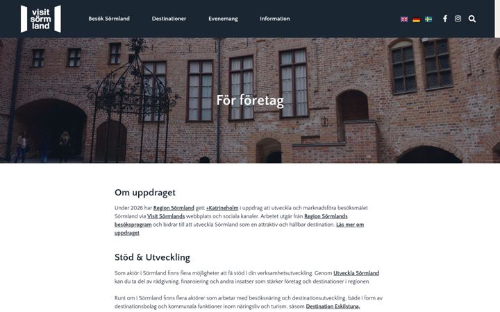 Screenshot of destinationsutveckling.com