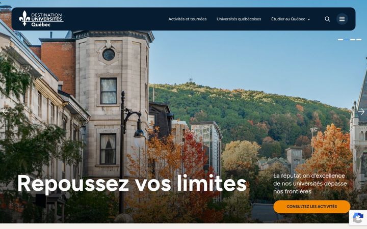Screenshot von destinationuniversites.ca