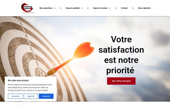Screenshot of destinawork.fr