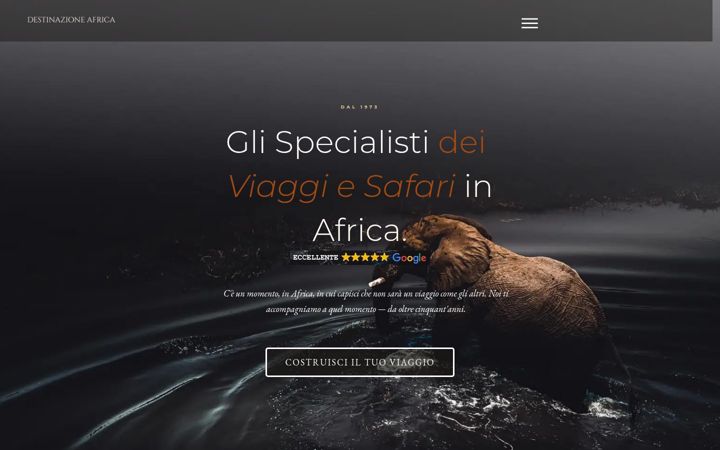 Screenshot of destinazioneafrica.it