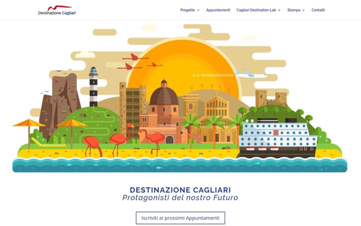 Screenshot of destinazionecagliari.com