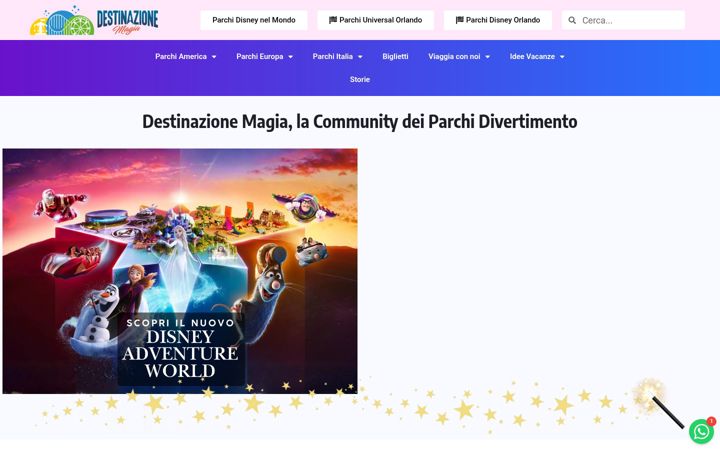 Screenshot του destinazionemagia.it