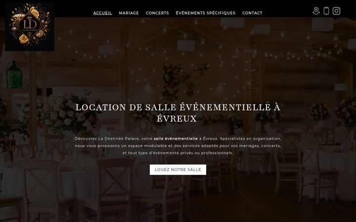 Screenshot του destinee-salle-de-reception.fr